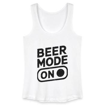Beer Mode On Bierspruch Trinkspruch - Frauen Bio Tank Top - Weiß - Vorne