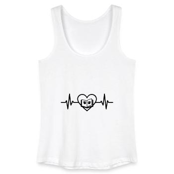 Heart Manga Reading Japan - Women’s Organic Tank Top - white - Front