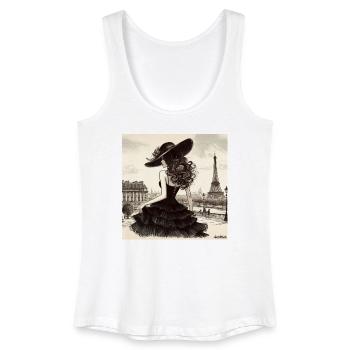 Elegance Parisienne - Débardeur bio Femme - blanc - Devant