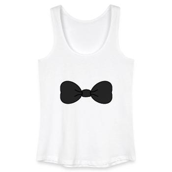 KNOT. BOWTIE. MAN. SIR. DAD. FEAST - Women’s Organic Tank Top - white - Front