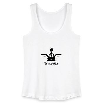 Chemise Trainspotter - Débardeur bio Femme - blanc - Devant