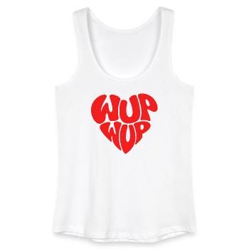 Herzförmige WUP WUP - Frauen Bio Tank Top - Weiß - Vorne