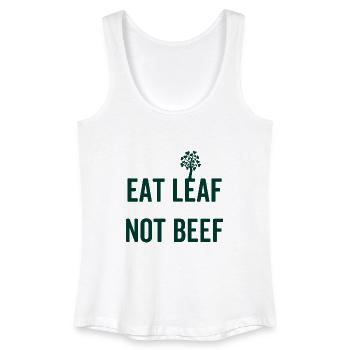 Veganer Vegetarier Tierschutz Geschenkidee - Frauen Bio Tank Top - Weiß - Vorne