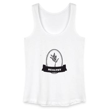 Veganer Vegetarier Tierschutz Geschenkidee - Frauen Bio Tank Top - Weiß - Vorne