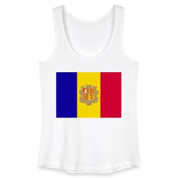 Andorra - Frauen Bio Tank Top - Weiß - Vorne
