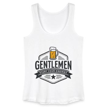 Gentlemen & Bier – Start Your Engines - Frauen Bio Tank Top - Weiß - Vorne