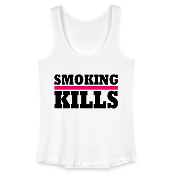 Smoking kills - Frauen Bio Tank Top - Weiß - Vorne