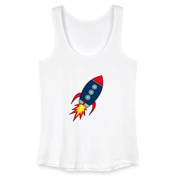 Rocket * rocket launches - Women’s Organic Tank Top - white - Front