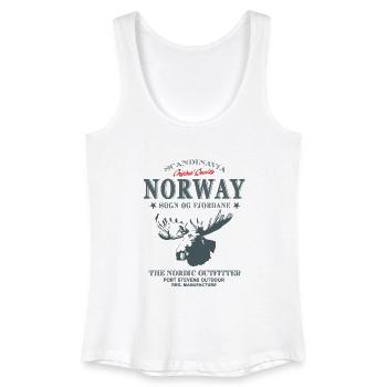 Norway Moose - Frauen Bio Tank Top - Weiß - Vorne