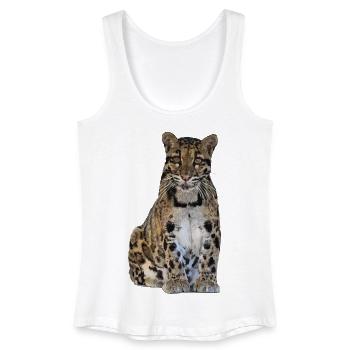 Clouded leopard - Women’s Organic Tank Top - white - Front