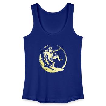 Surfer Man - Women’s Organic Tank Top - royal blue - Front