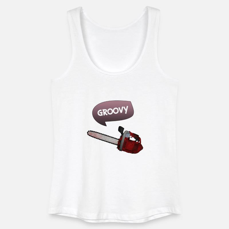 Evil dead - Groovy chains - Débardeur bio Femme - blanc