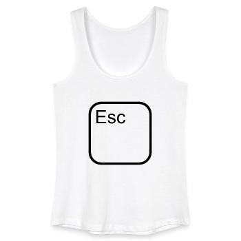 Hemd 'Esc' - Frauen Bio Tank Top - Weiß - Vorne