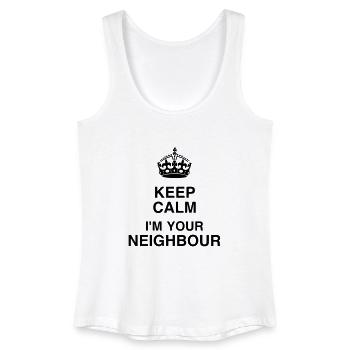Nachbar / Nachbarschaft / Nachbarin / Haus - Frauen Bio Tank Top - Weiß - Vorne