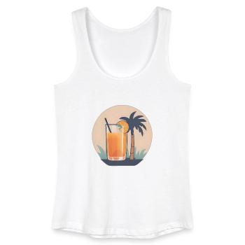 Tropischer Genuss - Frauen Bio Tank Top - Weiß - Vorne