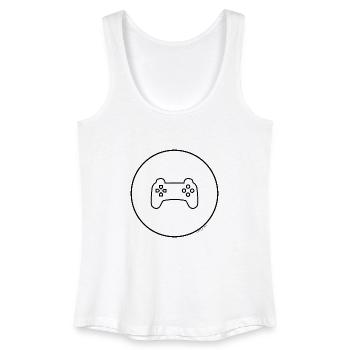 Gaming Controller - Frauen Bio Tank Top - Weiß - Vorne