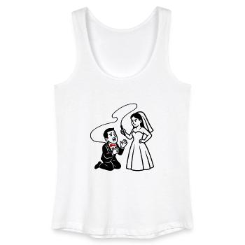 Married Couple Wedding Whip - Women’s Organic Tank Top - white - Front