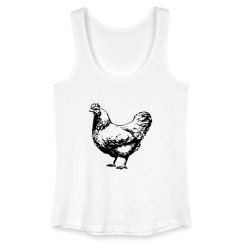 chicken - Frauen Bio Tank Top - Weiß - Vorne