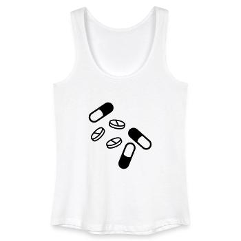 pillen_und_tabletten_f1 - Frauen Bio Tank Top - Weiß - Vorne
