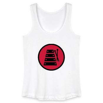 Xylophon xylophonist Musik Musiker Musikerin - Frauen Bio Tank Top - Weiß - Vorne