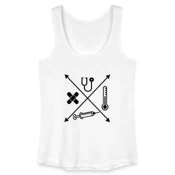 Medizin - Frauen Bio Tank Top - Weiß - Vorne
