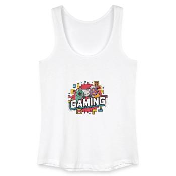 Gaming - Controller - Frauen Bio Tank Top - Weiß - Vorne