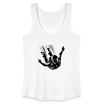 Parachutisme Saut en parachutisme cool - Débardeur bio Femme - blanc - Devant