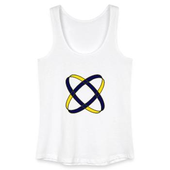Zwei Ringe - Frauen Bio Tank Top - Weiß - Vorne