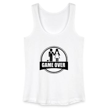 Game over - Stag do - Hen party - Funny - Frauen Bio Tank Top - Weiß - Vorne