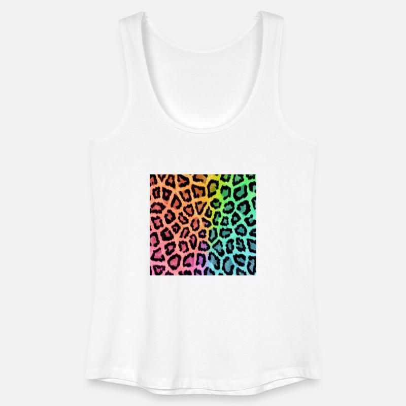 Leopard leopard skin pattern - Women’s Organic Tank Top - white