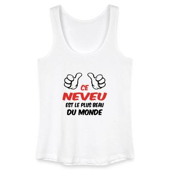 BEST NEPHEW - Women’s Organic Tank Top - white - Front