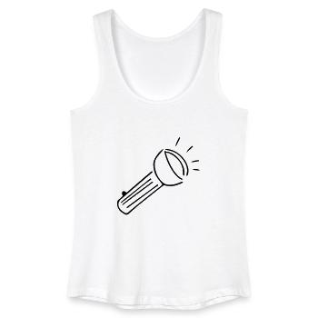 Taschenlampe,hell,Ausrüstung,geführt,Beleuchtung - Frauen Bio Tank Top - Weiß - Vorne