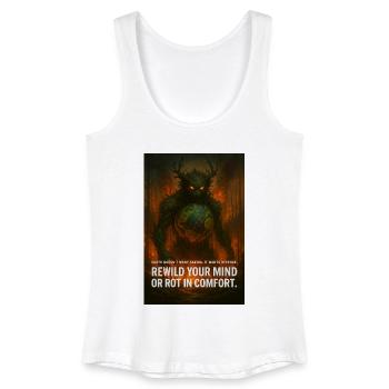 earth wants revenge - Women’s Organic Tank Top - white - Front