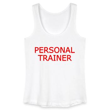 Personal trainer - Débardeur bio Femme - blanc - Devant