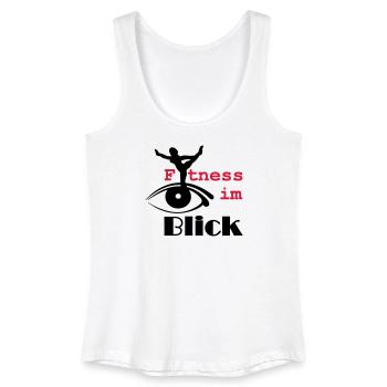 Fitness im Blick Sport Medizin Sprüche Geschenk - Frauen Bio Tank Top - Weiß - Vorne