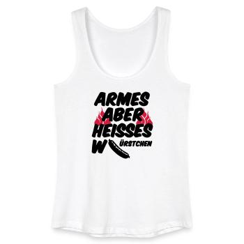 Heisses Würstchen Fleisch Grillen Geschenk Sprüche - Frauen Bio Tank Top - Weiß - Vorne