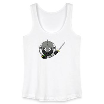 KnightSheep in battle - Women’s Organic Tank Top - white - Front