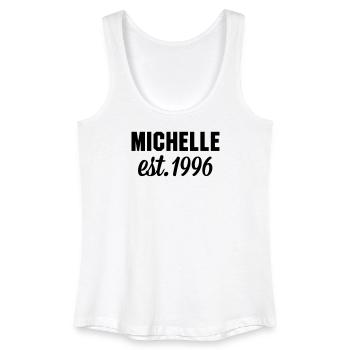 Michelle est 1996 - Frauen Bio Tank Top - Weiß - Vorne
