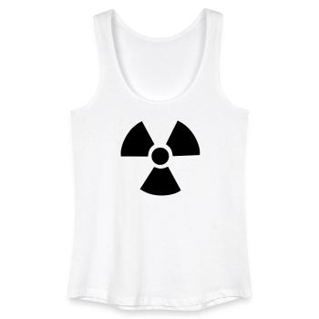 Radioactive Symbol - Women’s Organic Tank Top - white - Front