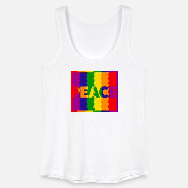 Peace - Frauen Bio Tank Top - Weiß