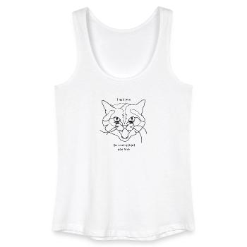 Katzen Meme - Pee - Frauen Bio Tank Top - Weiß - Vorne