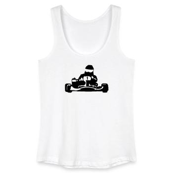 karting - Débardeur bio Femme - blanc - Devant