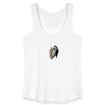 Colorful woodpecker shirt gift bird nature animal nectar - Women’s Organic Tank Top - white - Front