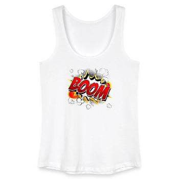 Boom Comic Grafik - Frauen Bio Tank Top - Weiß - Vorne