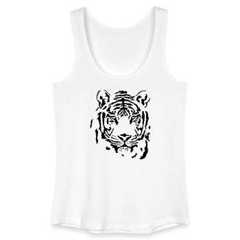 tiger - Débardeur bio Femme - blanc - Devant