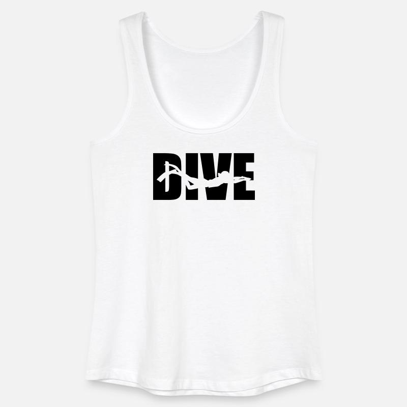 Dive - Frauen Bio Tank Top - Weiß