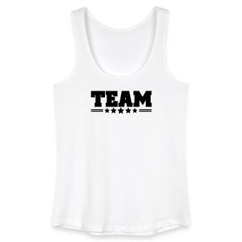 team - Débardeur bio Femme - blanc - Devant