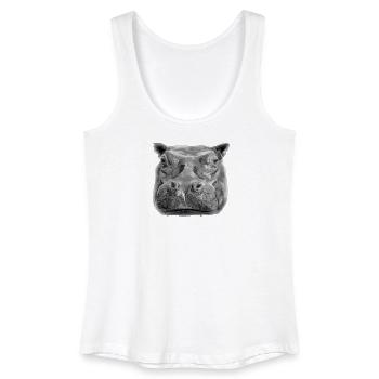 hippo - Women’s Organic Tank Top - white - Front