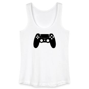 Controller Gamer - Frauen Bio Tank Top - Weiß - Vorne