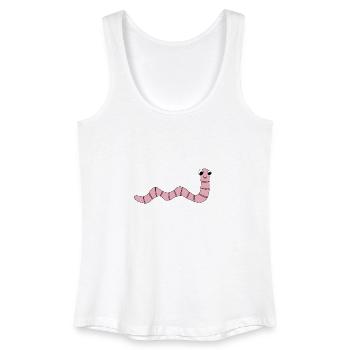 Regenwurm *** blanko - Frauen Bio Tank Top - Weiß - Vorne